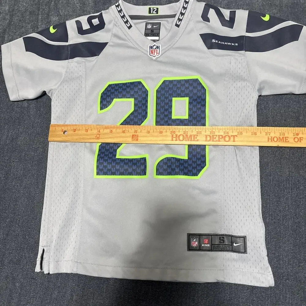 Nike Seattle Seahawks Earl Thomas 29 NFL Jersey Boys Small Wolf Grey